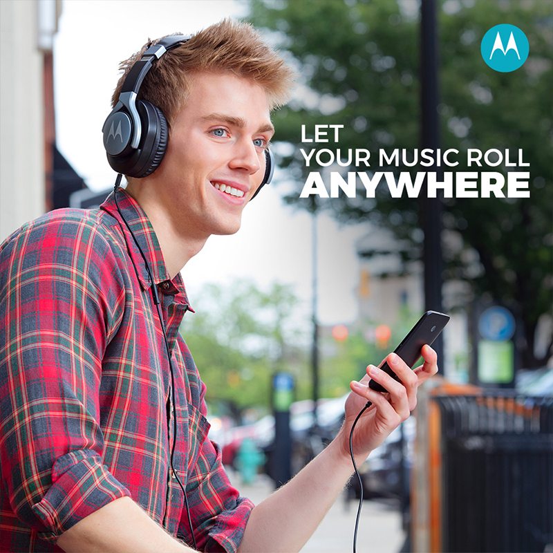 摩托罗拉(motorola)MOTO PULSE MAX WIRED 蓝色耳机