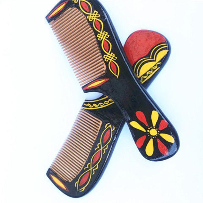 一把梳子四川凉山西昌少数民族特色工艺品昭觉彝族漆器木梳子一个