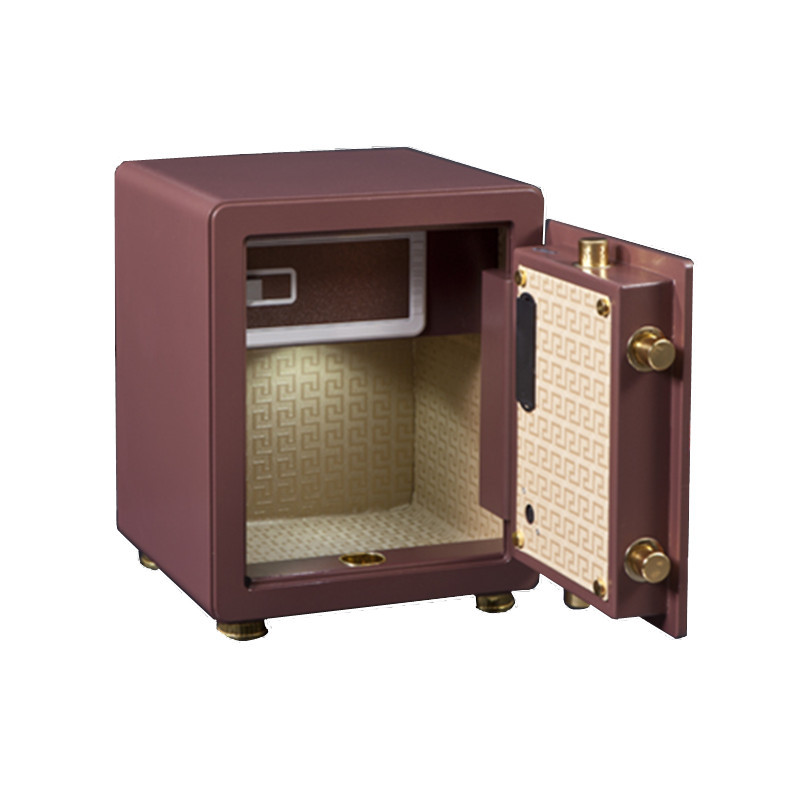 威尔信 L-500 指纹密码锁保险柜 H500*W380*D350mm (单位:件)咖啡金