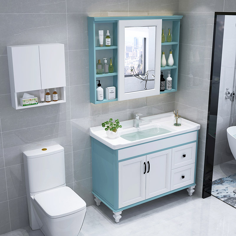 碳钎维浴室柜洗脸洗手台盆柜组合现代简约ciaa吊柜卫生间洗漱台落地式