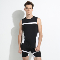 micoface2019夏季轻薄运动服短袖T恤男士运动训练服高弹紧身运动短裤透气