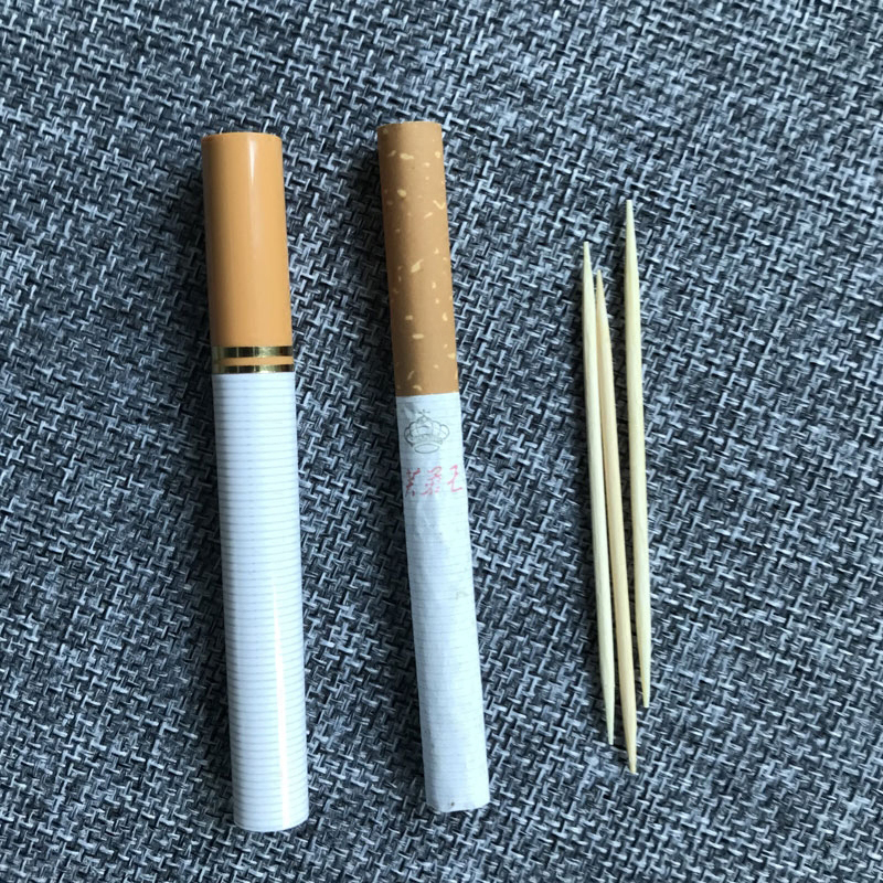 个性牙签筒创意便携牙签盒户外差旅随身收纳罐迷你牙签盒简约烟形收纳盒-2盒装