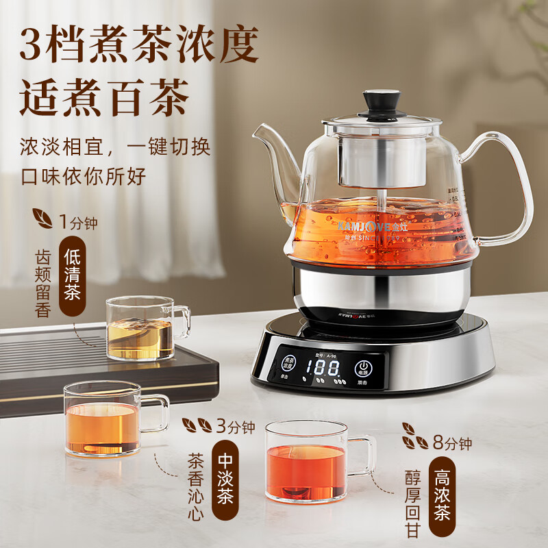 金灶A-96蒸茶器办公室小型煮茶壶喷淋式蒸汽煮茶器小型自动电茶炉高清大图