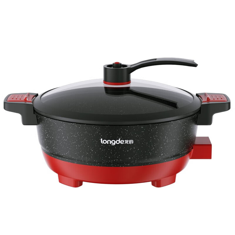 龙的(longde) 多功能锅 5L容量家用电锅 微压烹饪锅 电火锅不粘内胆 LD-WY5021