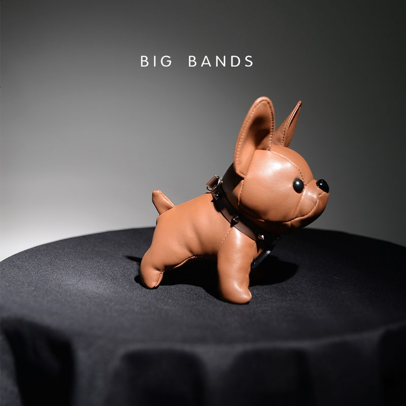 淘金币bigbands法斗牛犬皮革制造通用大容量礼物充电宝移动电源
