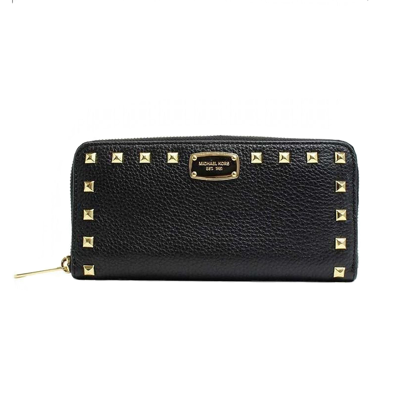 MICHAEL KORS 迈克·科尔斯 真皮PVC铆钉 长款钱包