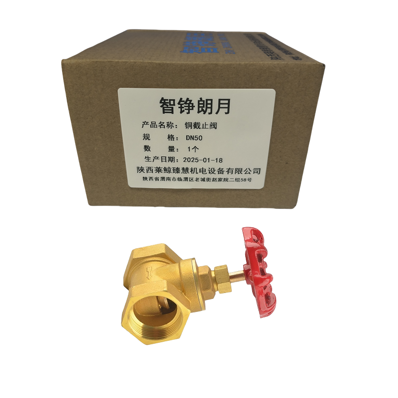 智铮朗月 铜截止阀 DN50 个高清大图