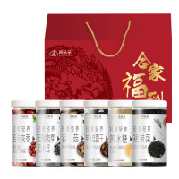 肖朵朵 853g 桂圆干 裙带菜 红枣 黑木耳 香菇 黄冰糖 干货礼盒 山珍礼盒