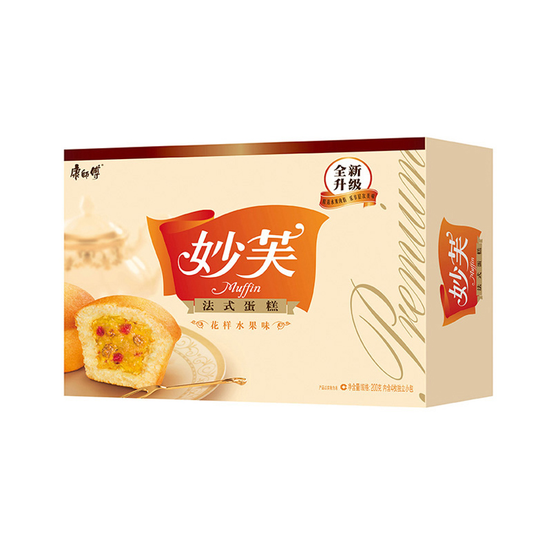 康师傅 妙芙 法式蛋糕 花样水果味200g/盒