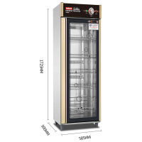 乐创(lecon) 商用多功能热风循环消毒柜LC-J-XD420B 单门 410L