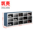 筑亮 不锈钢鞋柜 单面15格 个
