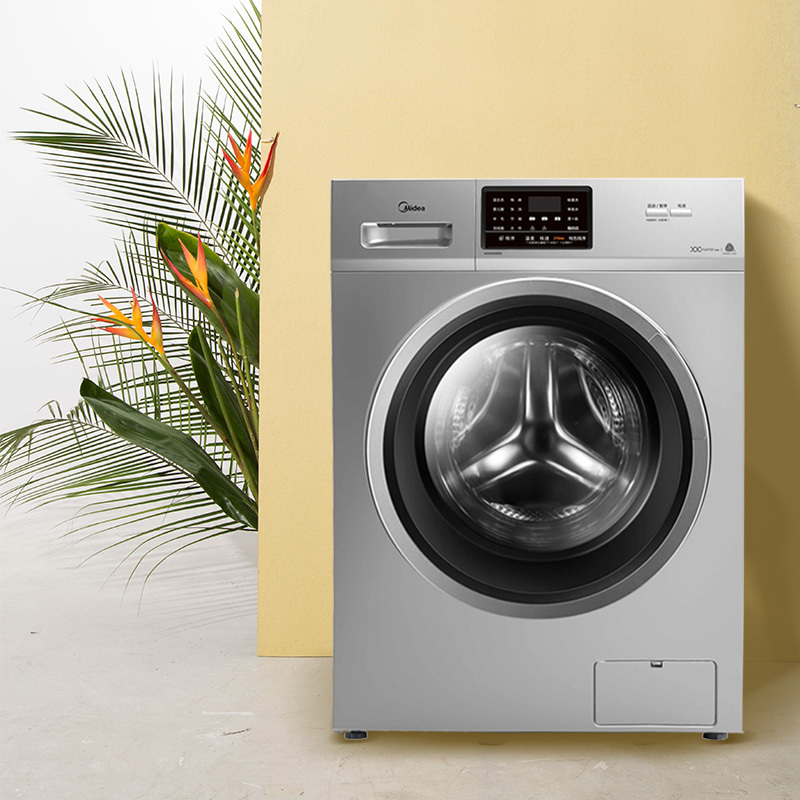 美的(Midea)MG100N31DS 10公斤大容量变频除菌滚筒洗脱一体洗衣机 巴氏除菌洗 BLDC变频 家用银色