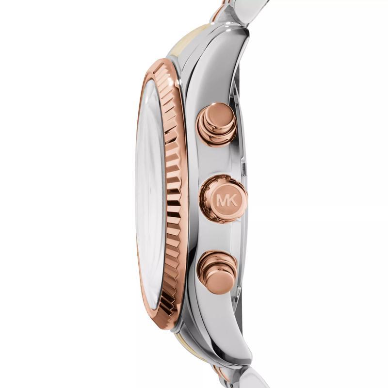 Michael Kors 女士玫瑰金不锈钢防水石英腕表商务简约时尚防水手表