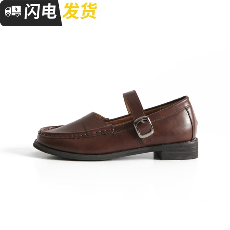 chic小皮鞋女学生韩版百搭ulzzang单鞋复古英伦ins学院风少女软妹启如休闲鞋