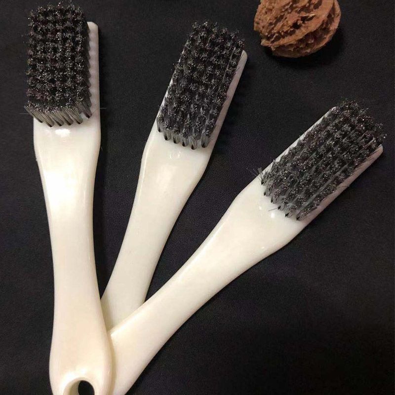 心梦同行 不锈钢木柄刷钢丝刷清洁刷除锈刷 1384/把高清大图