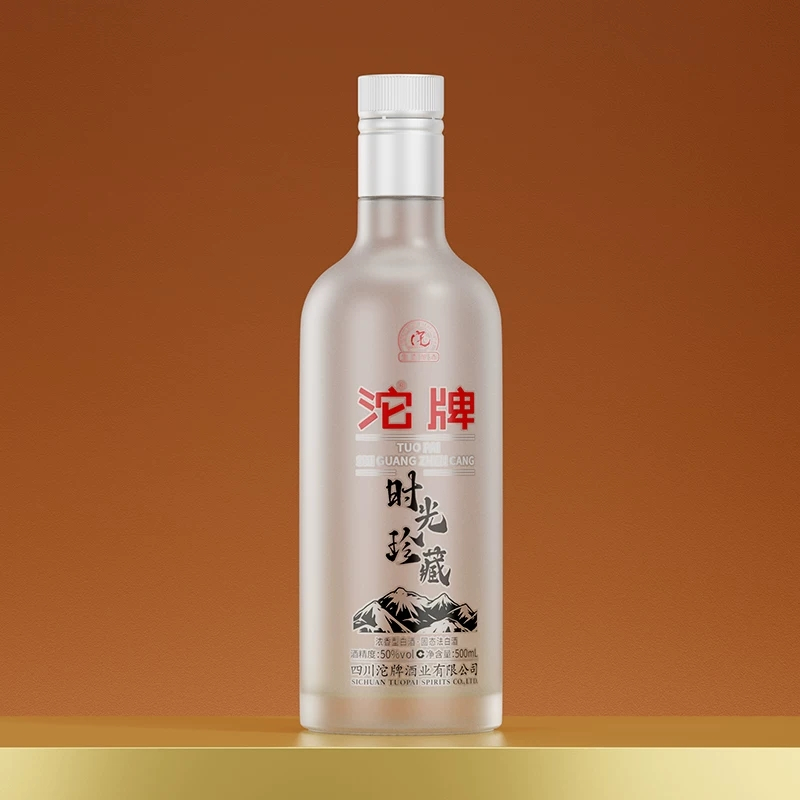 沱牌舍得 沱牌时光珍藏 500ml单瓶50度 口粮浓香型白酒 2026简装版光瓶设计 正品保障