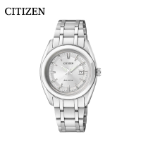西铁城(CITIZEN)女表 商务休闲防水夜光光动能不锈钢表带手表 FE1060-59A