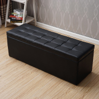 迅众 储物箱1200*400*400mm 沙发皮质三人位接待会客大号收纳箱实木沙发皮革整理箱衣物箱