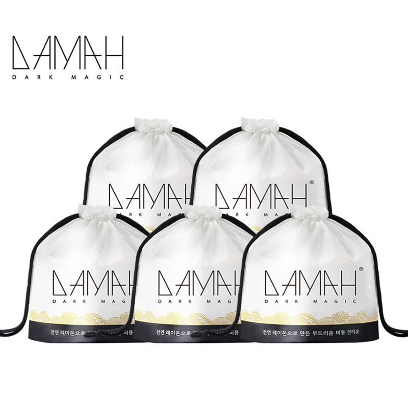 黑魔法(DAMAH DARK MAGIC) DAMAH洗脸巾260g80抽*5包