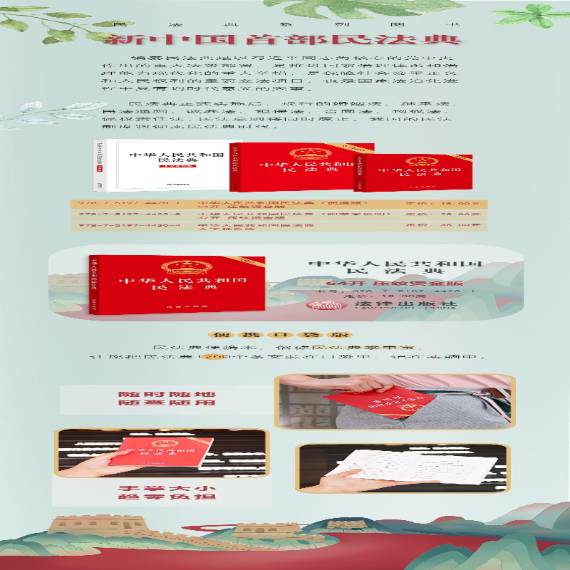 [M]中华人民共和国民法典 便携版-9787519744281高清大图