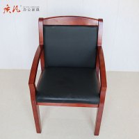 质凡实木办公椅子靠背椅会议椅