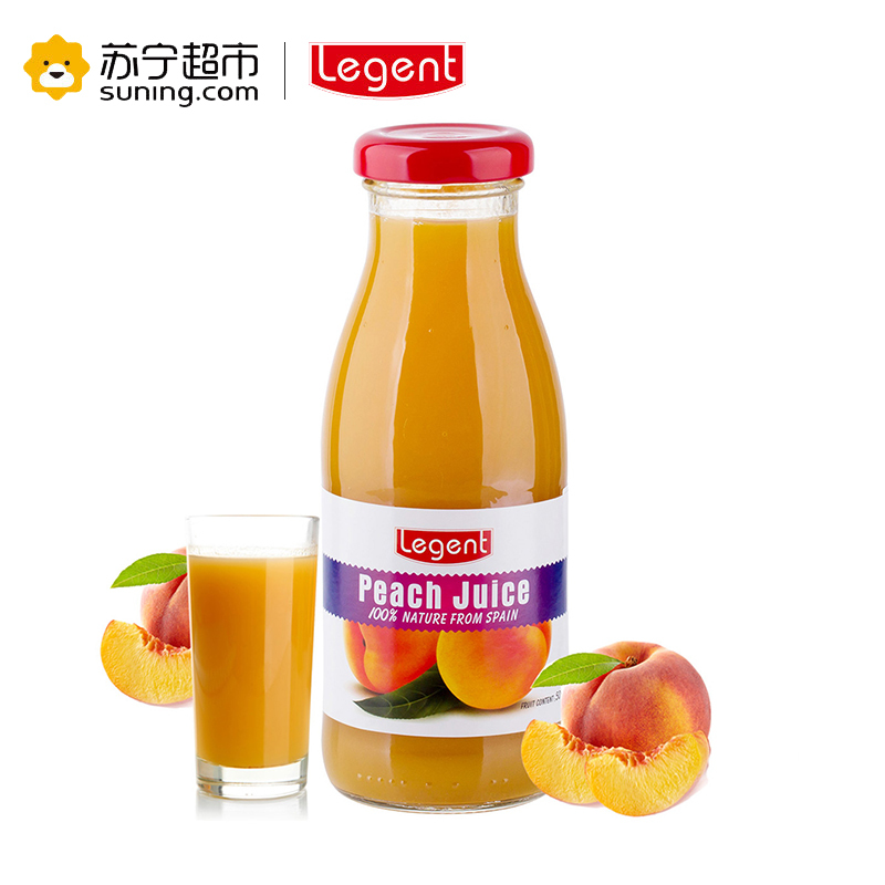 自营 良珍(Legent )西班牙进口黄桃汁饮料 果汁饮料 黄桃味饮品 250ml*6/整箱装