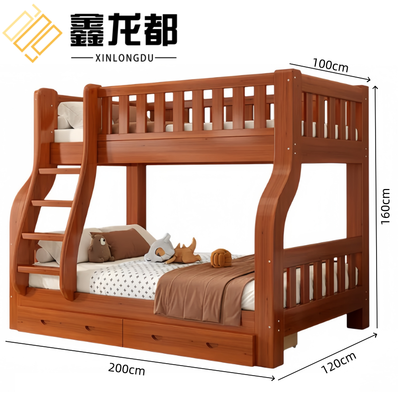 鑫龙都 双层床+床垫1.2*2m套