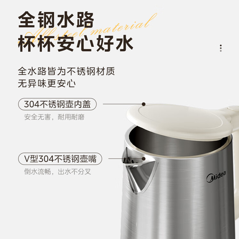 美的(Midea) 生活套装B(高速电吹风+电水壶)FG3星光粉礼盒 SH17DG02高清大图