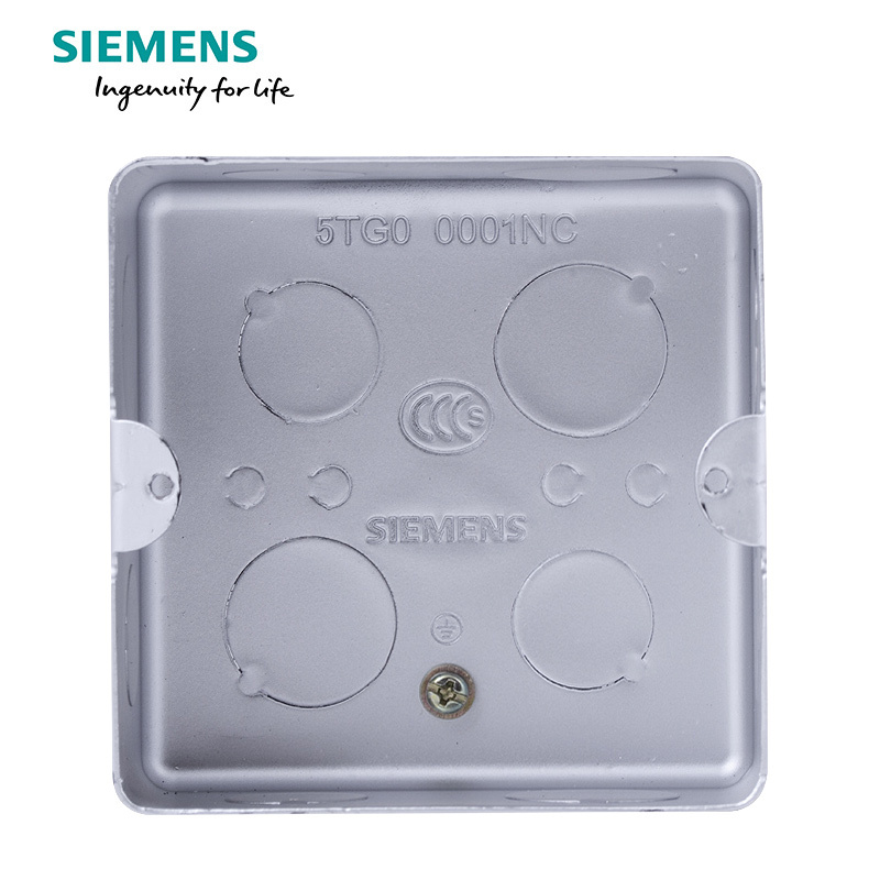西门子（SIEMENS）开关插座 金属暗装地插底盒 高强度型5TG00001NC