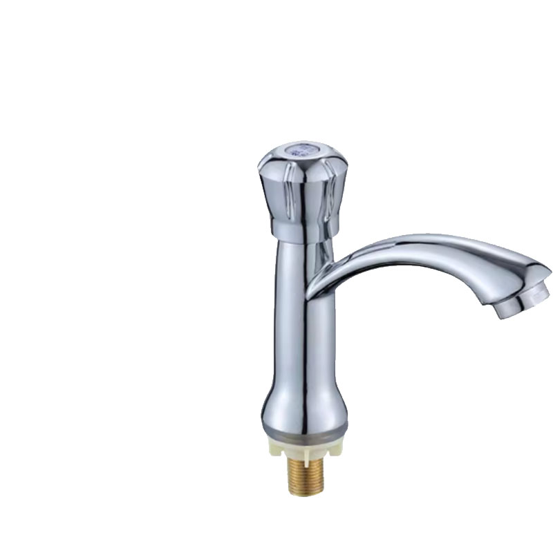 塑钢面盆单冷水龙头洗手盆水嘴带盖板 单位:个高清大图