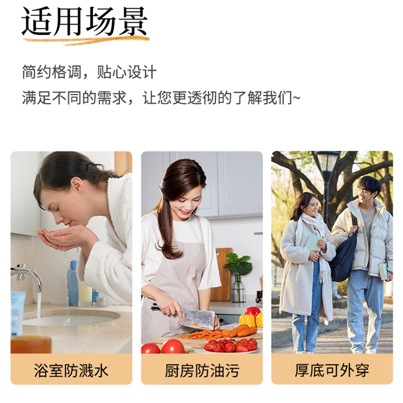 老人棉拖鞋女室内家居踩屎感防滑保暖中老年人居家用拖鞋男士957