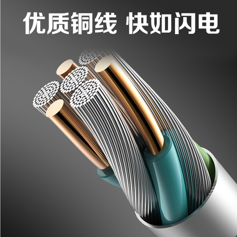 Diplomat 三合一编织数据线DXN0312(红色)高清大图