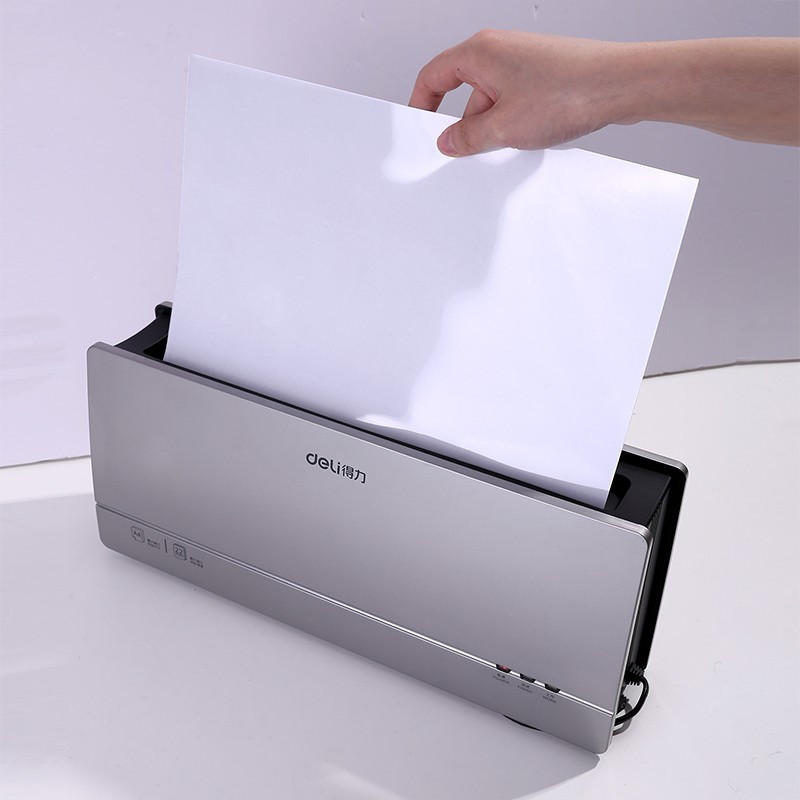 得力热熔封套胶装机塑料封皮白色10个包单位包8mm适用