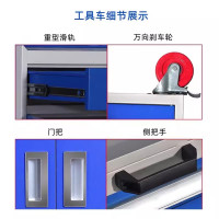 迅迈 [蓝色]通门工具柜 重型工具柜 加厚移动收纳工具车 汽修工厂车间铁皮五金工具柜子推车