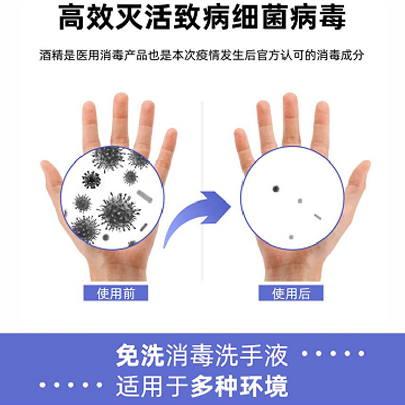 IKASYU/日本鹿秀因子 免洗抑菌洗手液500ml瓶 医用75%酒精杀菌消毒大瓶装