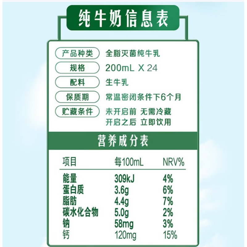 伊利金典纯牛奶200ml*24盒3.6g乳蛋白礼品礼盒装高清大图