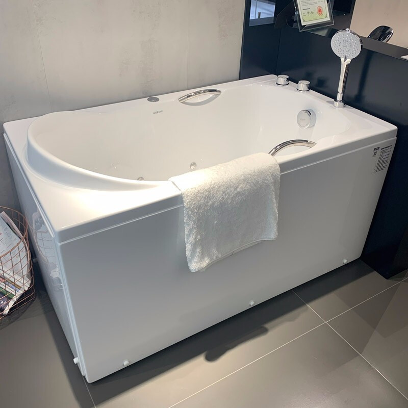 箭牌浴缸家用小户型防滑日式亚克力坐式成人浴缸1213米