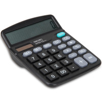 得力deli SJ 837es 财务会计办公计算器 双电源计算器太阳能
