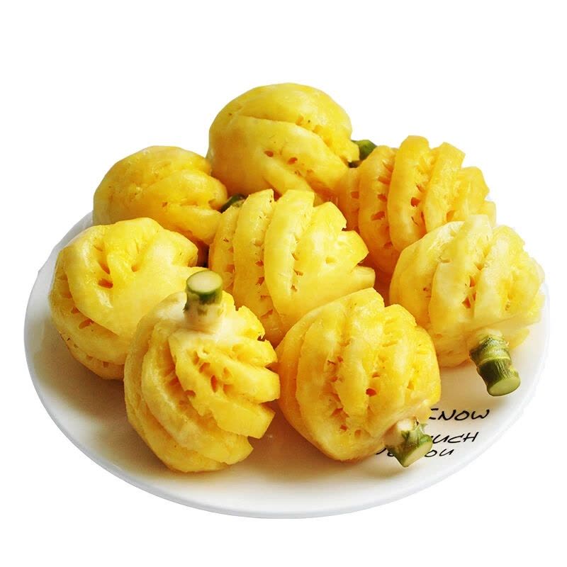 小菠萝 新鲜菠萝 带皮小菠萝 9斤(5斤送4斤) 8到12个左右 新鲜香 凤梨图片