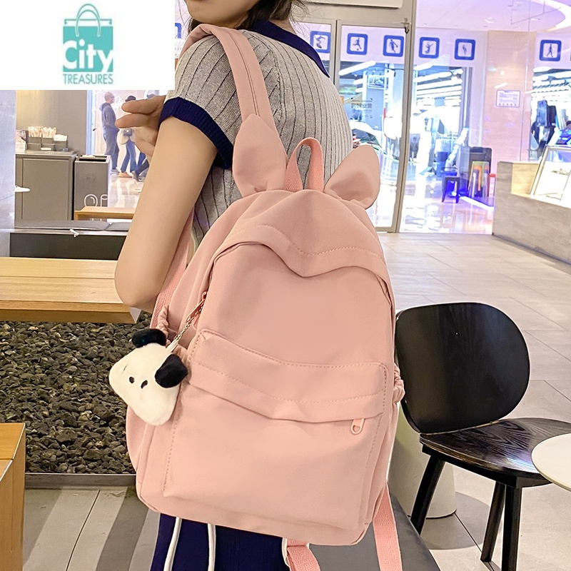 书包女孩小学生可爱女童户外幼儿园儿童旅行小背包粉色出游双肩包