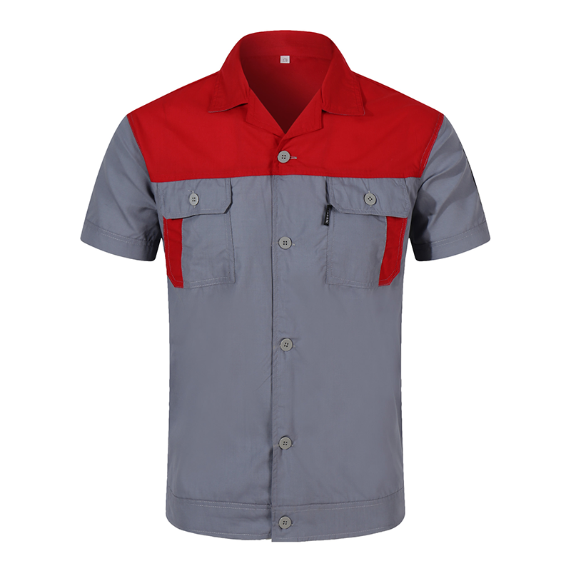 翻领拼色劳保服套装609上衣裤子颜色随机尺码可选