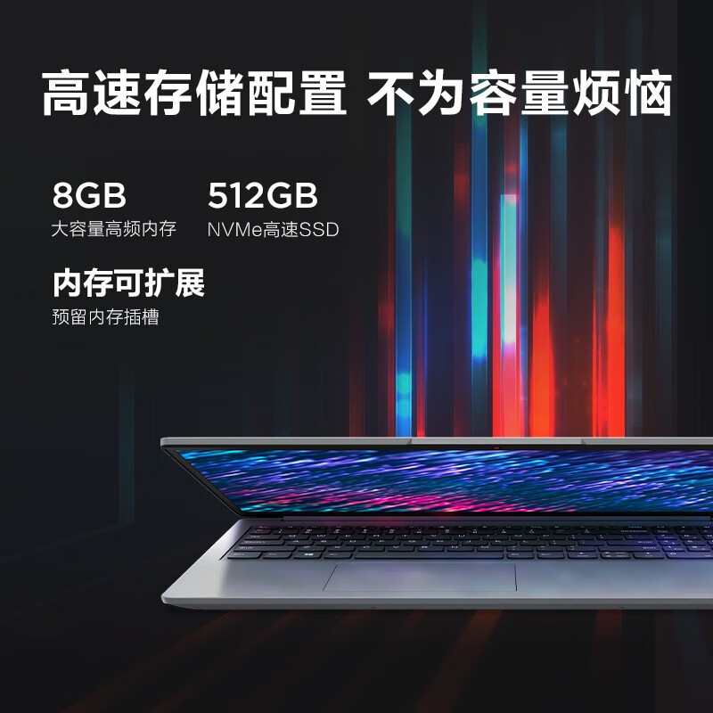 联想笔记本电脑IdeaPad 15 锐龙版 15.6英寸学生轻薄商务办公本 [R5-5500U 8G 512G ]高清大图