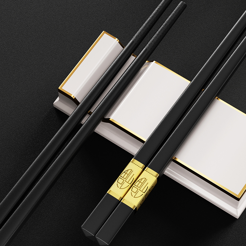 味家金福合金筷子高清大图