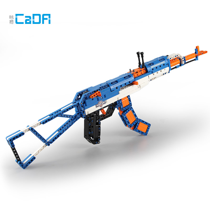 双鹰咔搭 AK-47积木枪积木玩具益智拼装玩具 可发射子弹 C81001