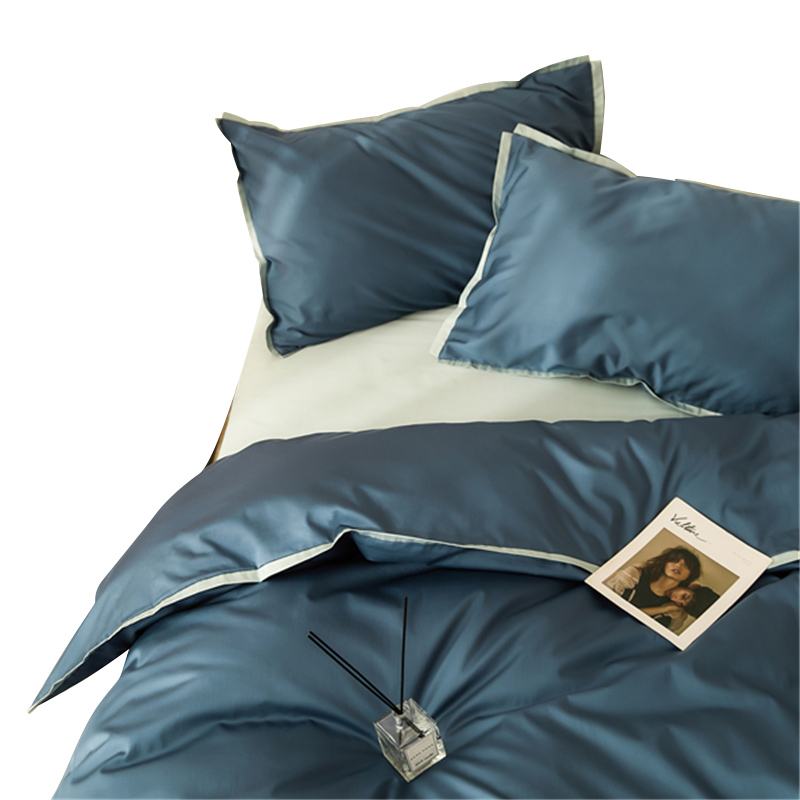 三极户外(Tri-Polar) TP2698新疆长绒棉四件套 1.5/1.8m床单款四件套 ((计价单位：套) 空灵蓝）高清大图