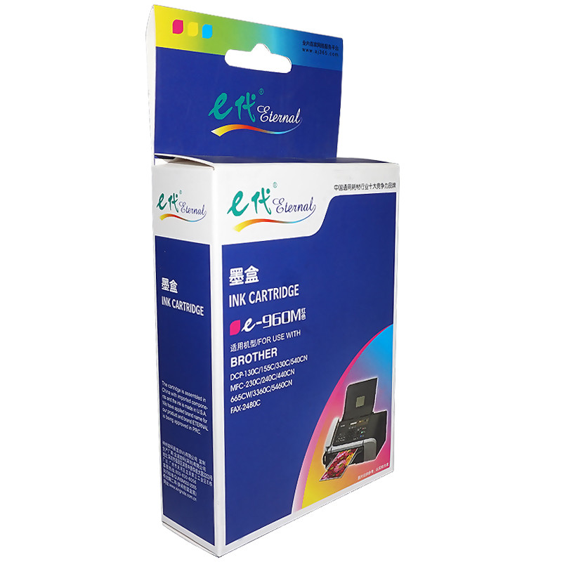 e代经典 960M墨盒红色 适用兄弟DCP-130C/135C/150C/155C/157C/540CN/440CN高清大图