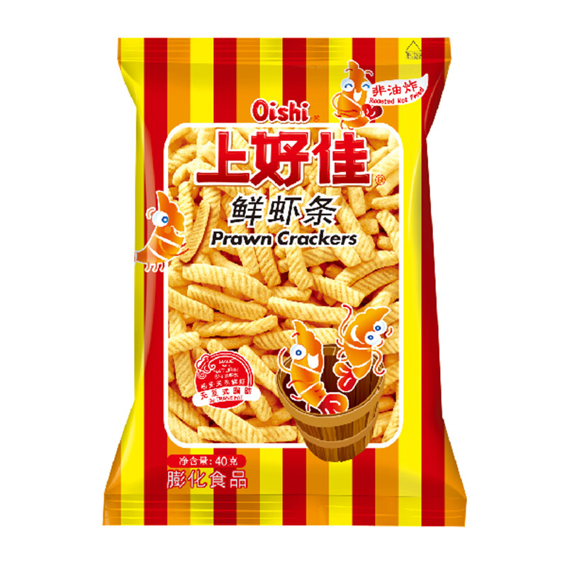 上好佳 鲜虾条 膨化食品 40g