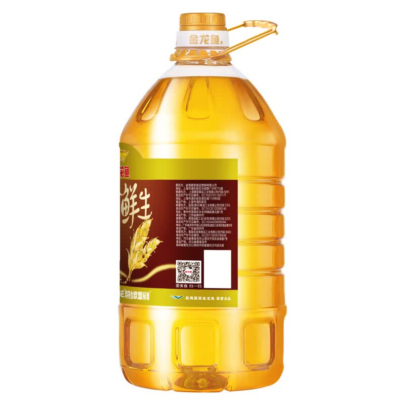 金龙鱼稻谷鲜生食用植物调和油/非转/5L一级压榨桶装食用油国产健康烹饪优选高清大图