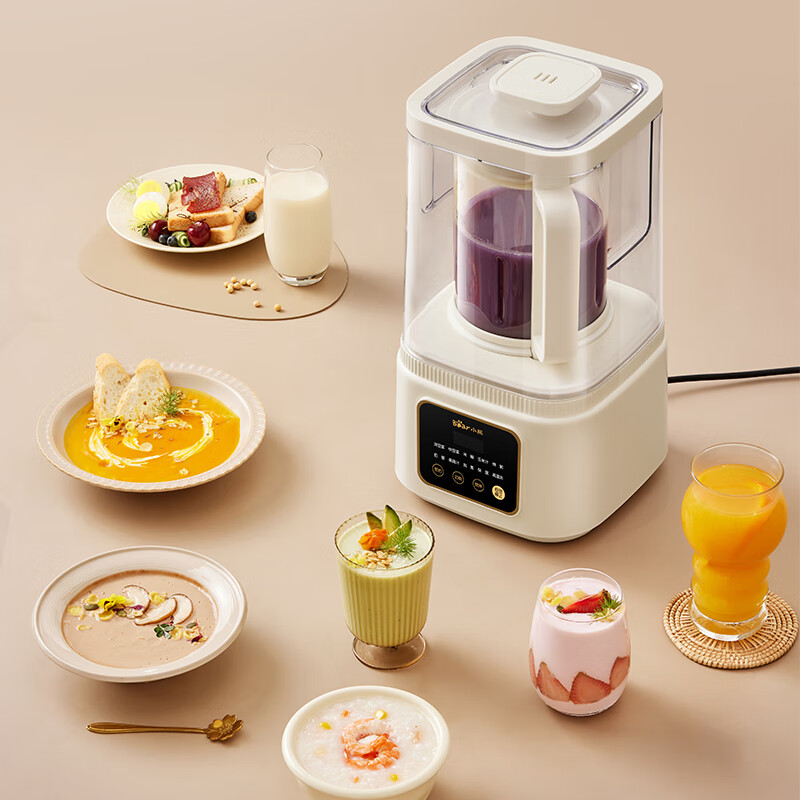 小熊(Bear)低音降噪破壁机 1.6L家用豆浆机 预约多功能全自动米糊机 PBJ-E08F5高清大图