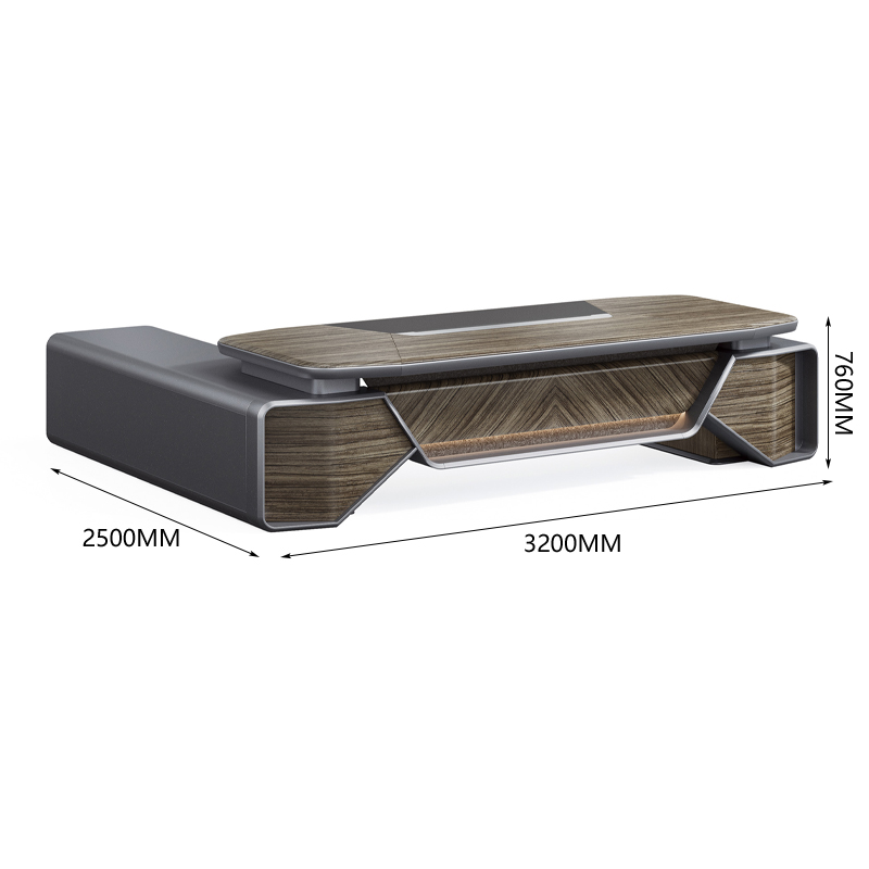 中豫鑫泽 ZYXZ5022083 简约现代老板办公桌大班台主管桌经理桌高清大图